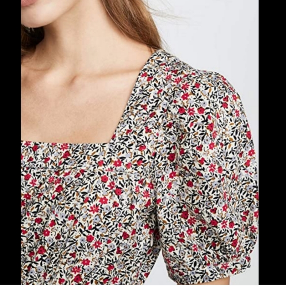 Anthropologie Floral Prairie Puff Sleeve Tiered Maxi Dress - Picture 10 of 16